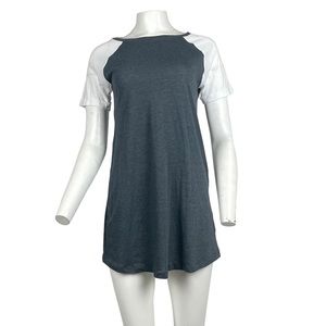 Casual Dress Grey/White